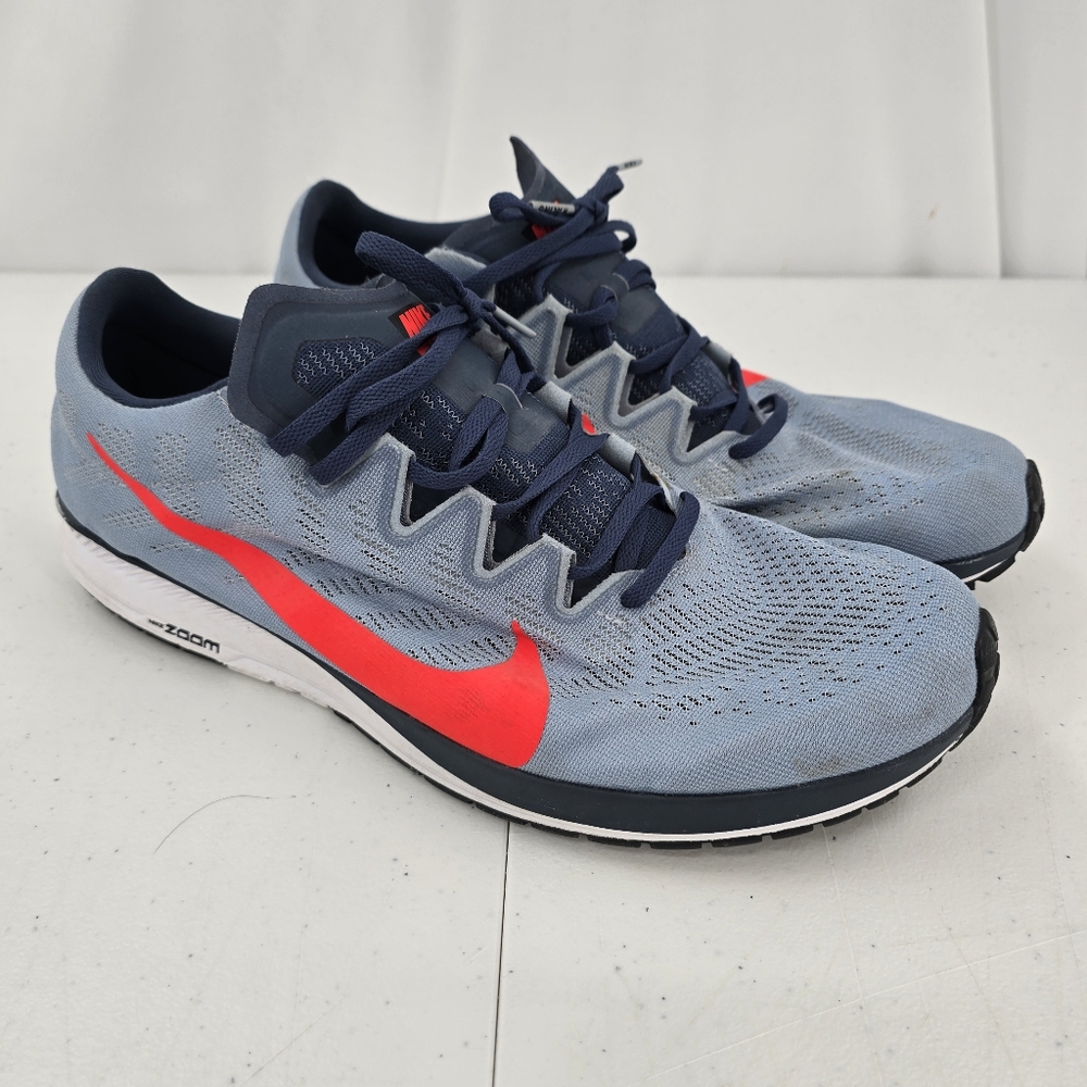 Nike Air Zoom Streak 7 Athletic Running Sneakers AJ1699-400 Blue Men's Size 15.‎
